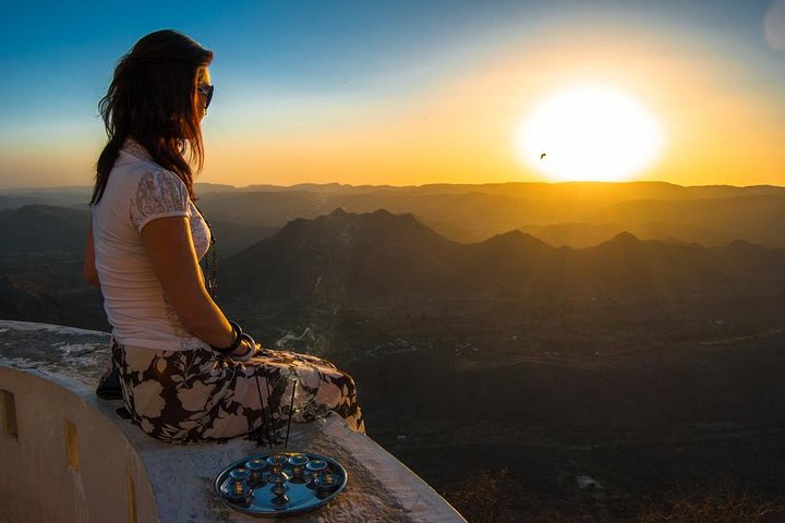 Sunset Point at Sajjangarh Palace